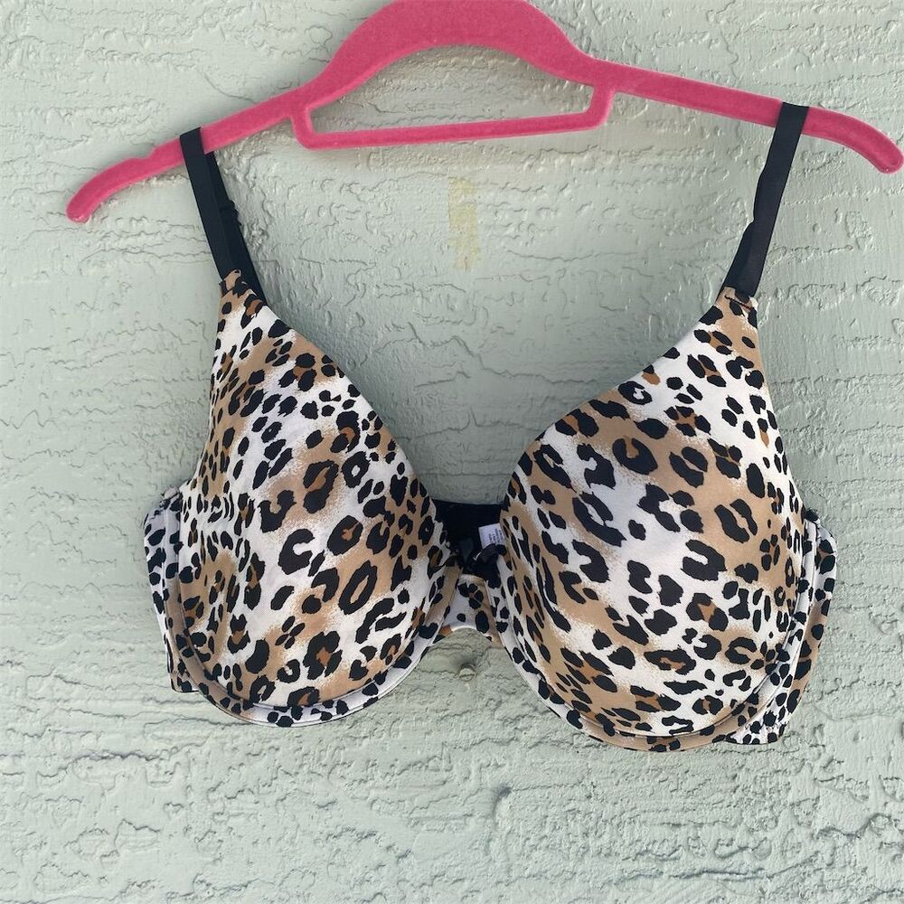 Maidenform Women's Animal Print Underwire Bra 40D Multicolor Padded